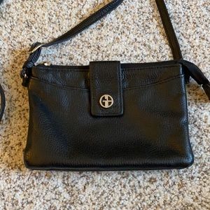 Giani Bernini Crossbody in black leather